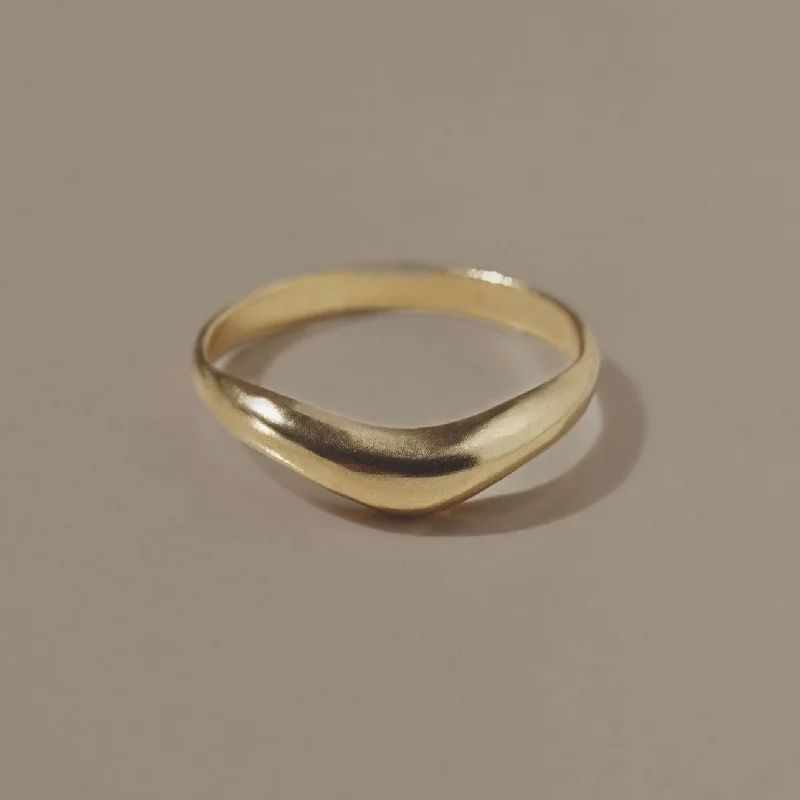 Flow style rings-NEW! Lyra Ring in Gold Vermeil by Mountainside Handmade Jewelry