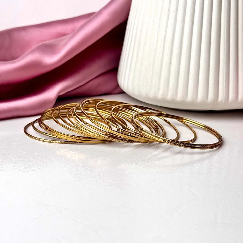 Light bead bangles-Sasha Bangles (Golden)