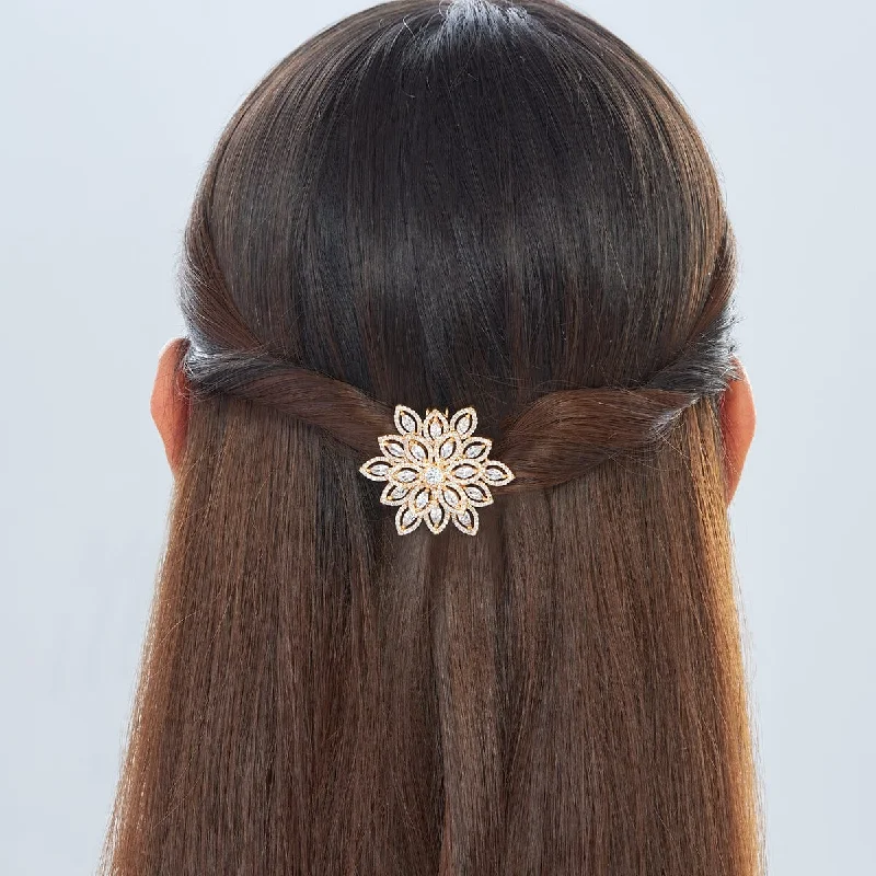 Beaded edge brooches-Zircon Hair Brooch 147058