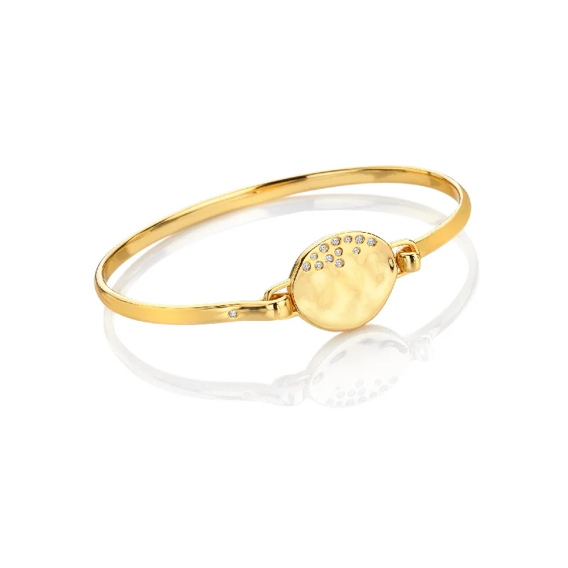 Twisted thread bangles-18ct Gold HD X JJ Illuminate Bangle DC213