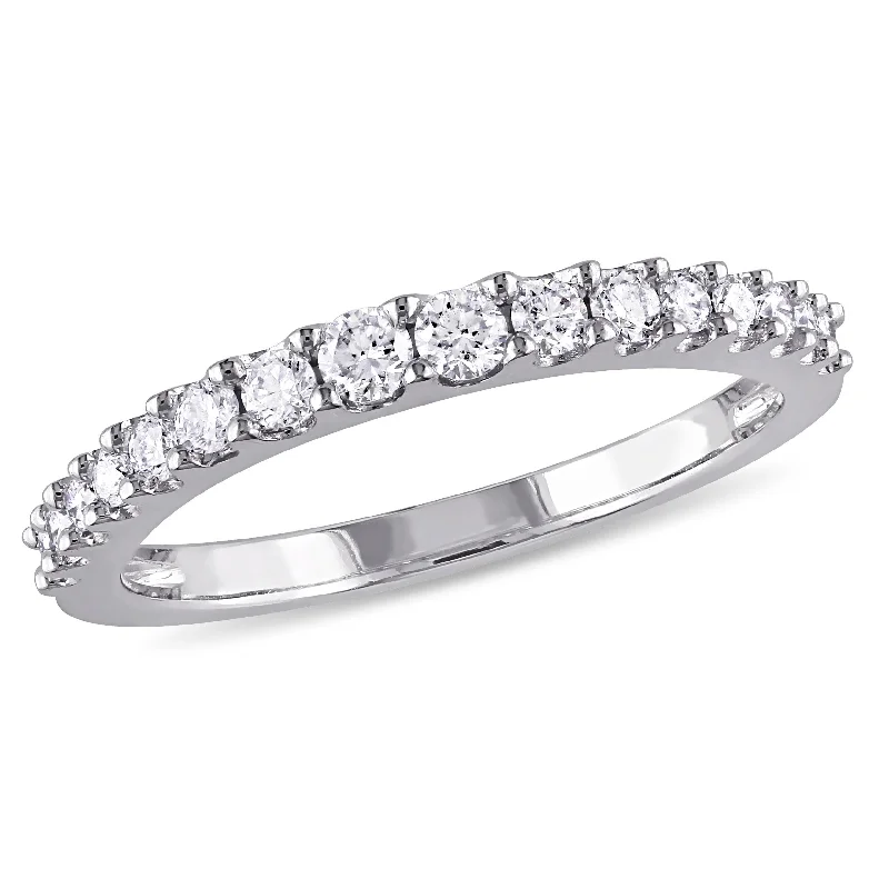 Gothic style rings-Mimi & Max 3/8ct TW Diamond Eternity Ring 14k White Gold