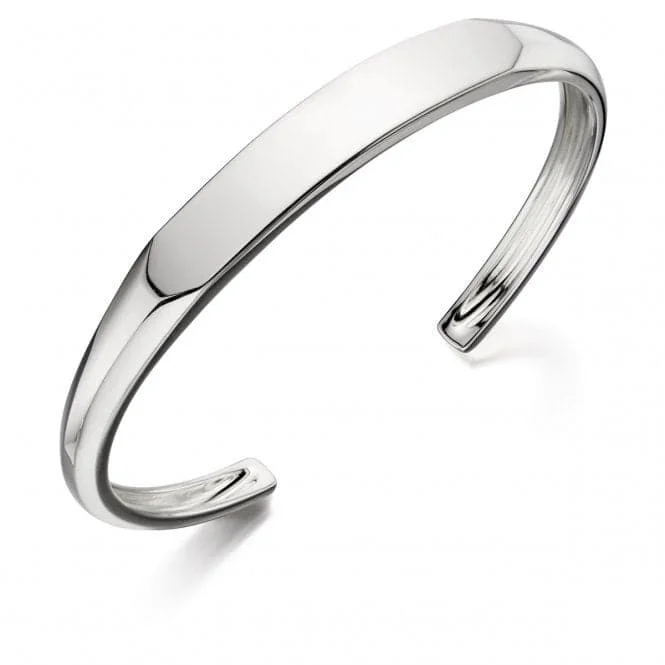 Tri-blend bracelets-Fred Bennett Flat Top Shaped Bangle B4995