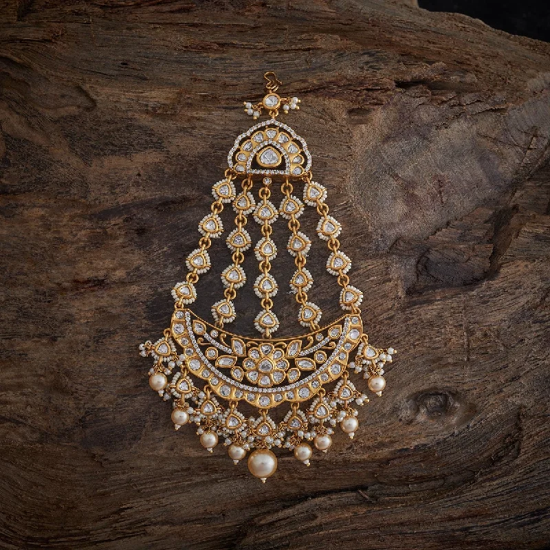 Moroccan style brooches-Kundan Hair Brooch 176793