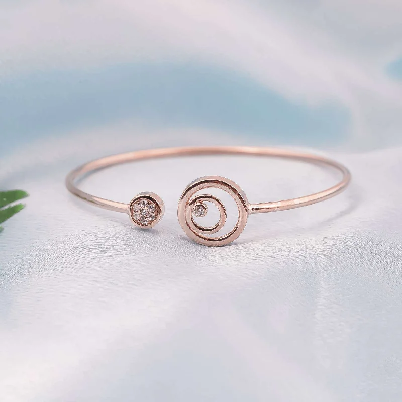 Gem stack bracelets-Rose Gold Chopard Happy Spirit Bangle